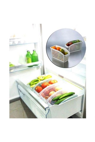 Dolap Ve Raf Düz. 6,5 Lt Geniş Cabinet And Shelf Organizer 6,5 L Large Beyaz