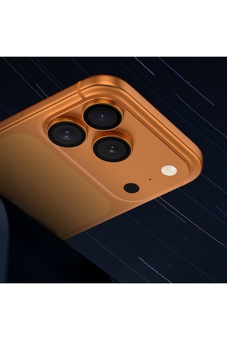 Apple Uyumlu iPhone 17 Pro Benks Glass Warrior Cam Kamera Lens Koruyucu Turuncu