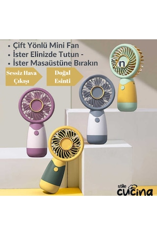 4'lü Şarjlı Mini El Fanı Ve Masa Fanı Soğutucu Pervane Taşınabilir Usb Şarj Edilebilir