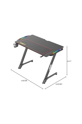 Z Design Tm-z-1060-rgb Karbon Fiber Rgb Gaming Oyuncu Masası 120x60