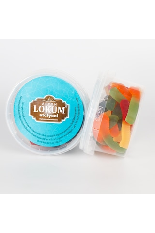 Karışık Meyve Aromalı Yumuşak Şeker Solucan Şekilli 120 G-376