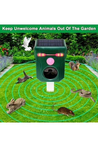 Xuweiwei 1 Paket Güneş Ses Dalgası Teknolojili Su Geçirmez Hayvan Kovucu Cihazı