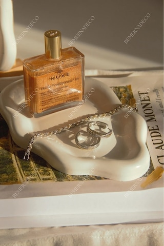 Dekoratif Bulut Tabak, Bulut Tabak, Dekoratif Takı Tabağı, Dekoratif Tabak Vernikli