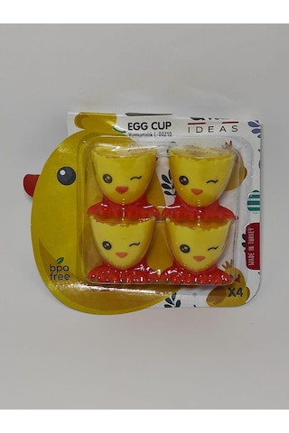 4'lü Şirin Civciv Yumurtalık Kahvaltılık Pişmiş Yumurta Koyma Standı