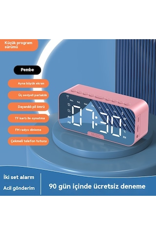 Akıllı Bluetooth Sesli Elektronik Çok Fonksiyonlu Saat Mini Program Sürümü