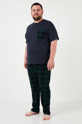 Buratti Pamuklu Regular Fit Büyük Beden Erkek Pijama Takımı 6572002B Lacivert