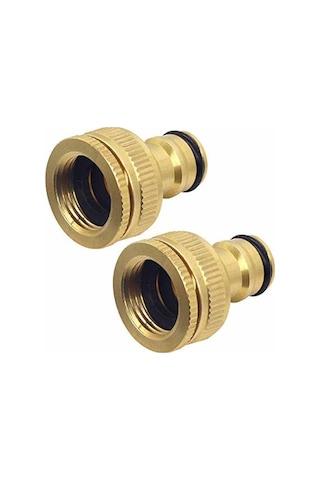 2'li Pirinç Bahçe Hortumu Musluk Bağlantısı, 1/2 Ve 3/4 Dişi Diğer