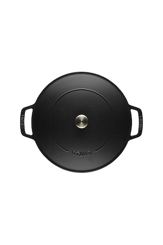 STAUB La Cocotte Sığ Döküm Tencere 24 Cm Siyah