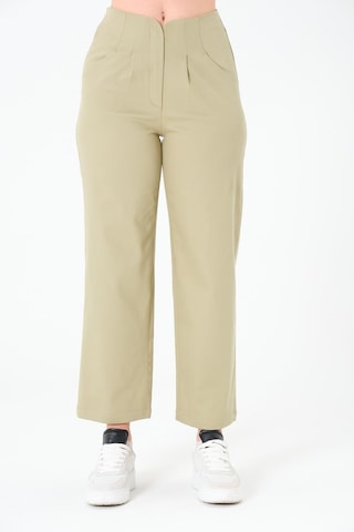 Sortie Collection Kemersiz Gabardin Pantolon Olive