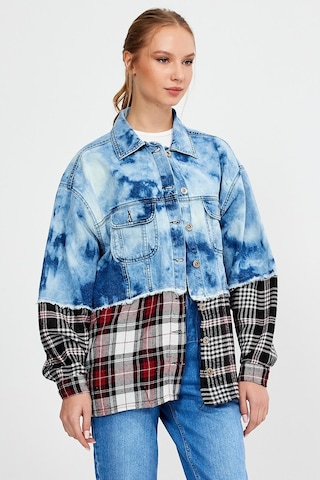 Özel Koleksiyon Garnili Denim Ceket Ag-3020 001