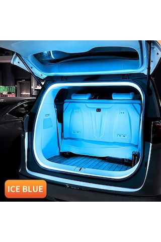 Fochsia 78.74 İnç Buz Mavisi Led Bagaj Aydınlatma Işık Şeridi Otomatik Sensörlü Tarama Işığı Suv Sedan Kamyon İçin