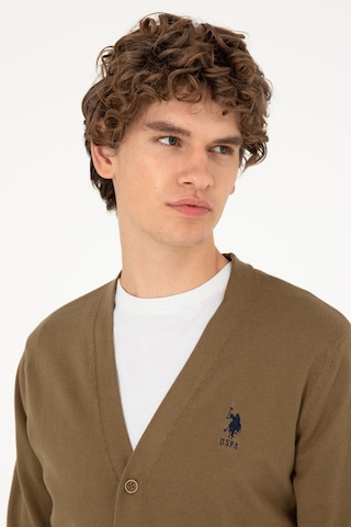 U.s. Polo Assn. Erkek Haki Hırka Triko 50293531-vr027 Haki