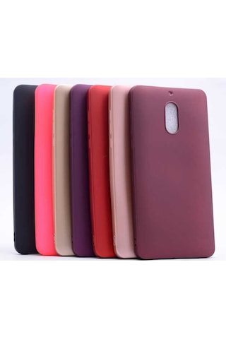 Nokia 6 Kılıf Zore Premier Silikon Kapak Rose Gold