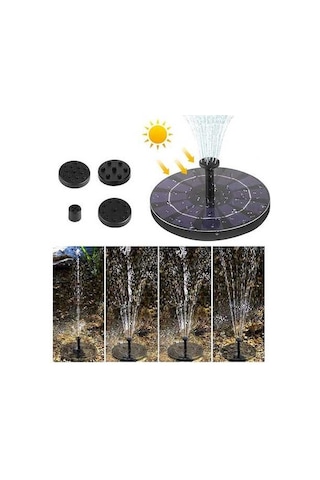 Pazly Güneş Enerjili Yüzen Kuş Banyosu Ve Bahçe Çeşmesi - 25.6cm Yükseklik