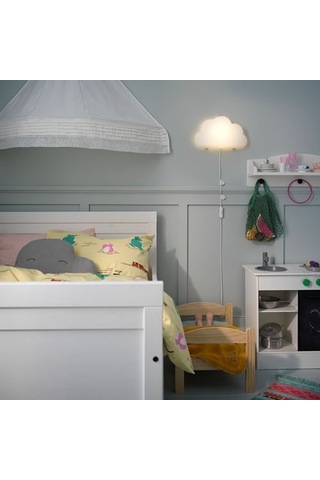 Ikea Upplyst Çocuk Duvar Lambası, Beyaz, Led'li