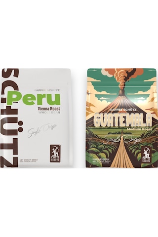 Peru - Guatemala Çekirdek Kahve X2 - 250g Çekirdek Kahve
