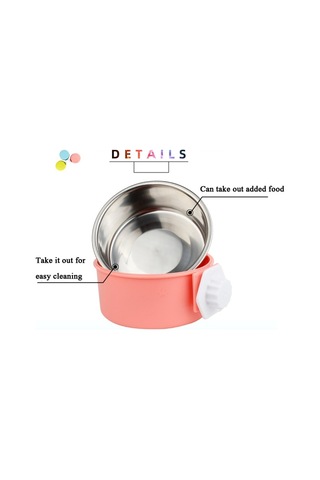 Cbtx Evcil Hayvan Besleyici Paslanmaz Çelik Köpek Kedi Kase Asılı Sabit