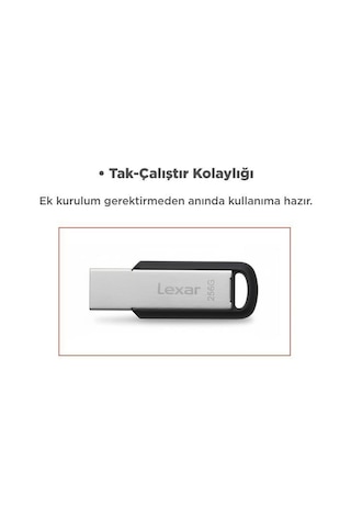 Lexar Metal USB 3.2 Gen1 150 MB/s 256 GB M400 Flash Bellek
