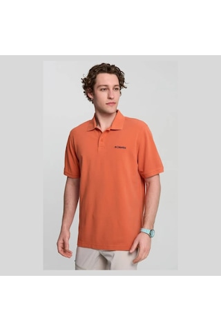 Columbia M Cascade Range Solid Polo Erkek Outdoor Tişört Cs0214 Turuncu