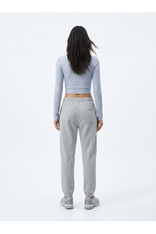 LTB Regular Fit Ribanalı Lastik Paça Gri Eşofman