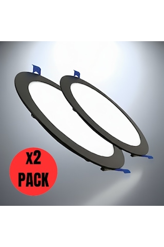 Kendal Kdl402b Slim Led Panel 2'li Spot Gömme 15w 1200 Lümen - Beyaz-6500k Siyah Kendal Kdl402b Slim Led Panel 2'li Spot Gömme 15w 1200 Lümen - Beyaz-6500k Siyah
