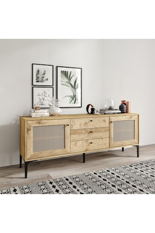 Trio Wood Hasırlı Konsol %100mdf