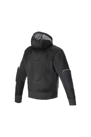 Alpinestars Moflow Air Tech Hoodie Korumalı Motosiklet Montu Siyah Siyah