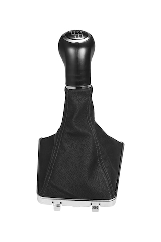Xindoker Opel Astra Corsa Gtc 2005-2010 İçin 6 Vitesli Vites Kolu Kapağı - Siyah Deri Kaplama, Toz Geçirmez Diğer