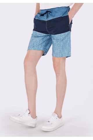 Colin's Colins Slim Fit Baskılı Erkek Mavi Deniz Şortu Cl1064121 Q1.v2 Ble Mavi