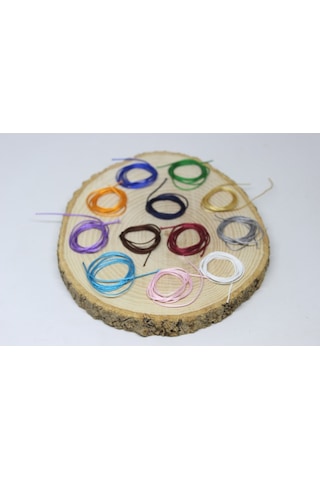 Paraşüt Ipi 12'Li Set 0.8Mm / 1 Metre (0.8Mm Ve Üzeri Taşlar Için Çok Renkli