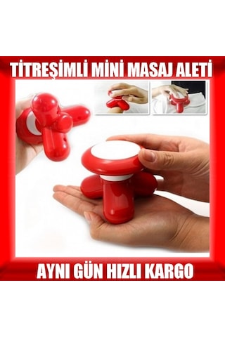 Titreşimli Mini Masaj Aleti Baş Kol Boyun Omuz Tüm Vücut Mini El