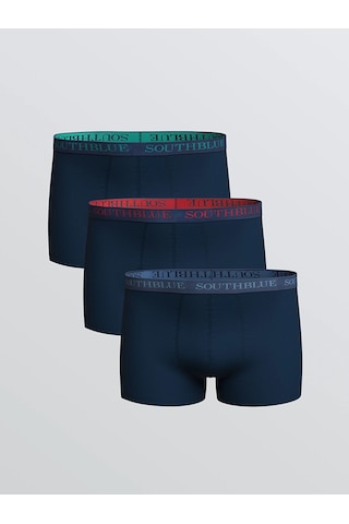 LC Waikiki Lc Waıkıkı Lacivert Standart Kalıp Pamuklu Esnek Erkek Boxer 3'lü Navy