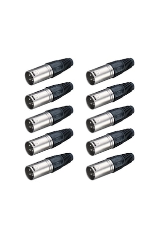 Losen La1006 Xlr 3-pin Erkek Konnektör 10 Lu Paket