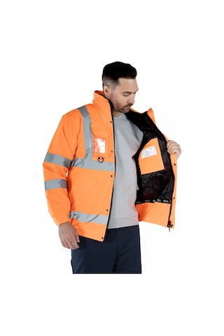 Hi-vis İş Montu Turuncu
