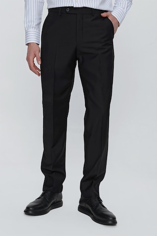 İmza Siyah Gabardin Yan Cep Açık Paça Basic Comfort Fit Esnek Pantolon 1003255005 Siyah