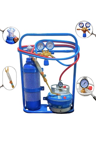 Gloor Oksijen Kaynak Seti 6 Litre Lpg Monometreli