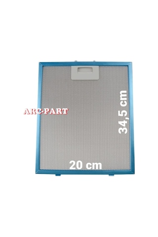 Bosch Uyumlu Dwk65ad60r Davlumbaz Alüminyum Filtre - 20x34,5 Cm
