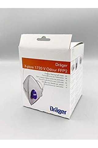 10Adet Drager 1720V Odour N95 Ffp2 Maske Yüksekkoruma Koronavirüs