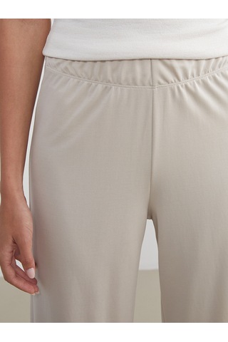 Lcwaıkıkı Classic Gri Beli Lastikli Modal Karışımlı Kadın Pantolon