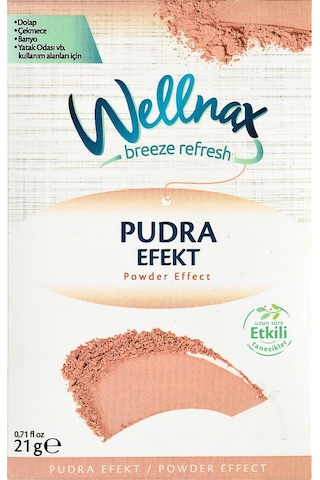 Wellnax Pudra Efekti Dolap ve Çekmece Kokusu Kesesi 5 x 21 G