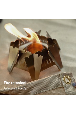 Geeroyoo Fiberglas Isıya Dayanıklı Piknik Mangal Ateş Engeli Matı - Isıl Yalıtımlı, Yangına Dayanıklı, 80x80 Cm M Boyutu Çok Renkli