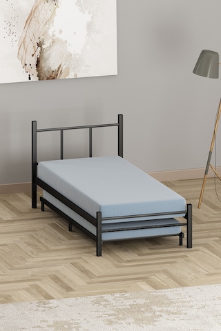 Mobpazar Yavru Metal Karyola 80 x 180 CM Siyah