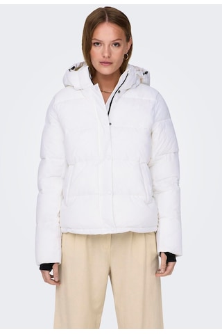 Only Kapüşonlu Beyaz Kadın Mont 15287909 001