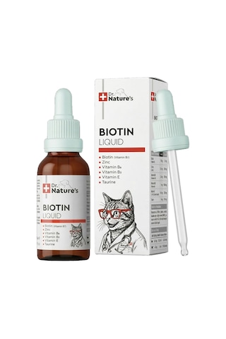 Kedi Tüy Damlası 50 Ml Biotin Ve Çinko İçeren Sıvı Deri & Tüy Vitamini
