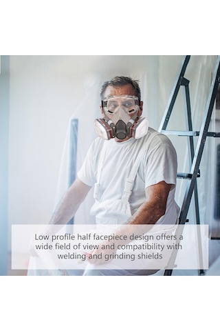 Jms Solunum Cihazı Yarım Yüz Parçası 6200 Gaz Maskesi