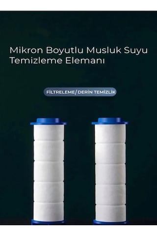 Truva 5 Adet Yedek Filtreli Su Tasarruflu Kireç Önleyici Özellikl Krom