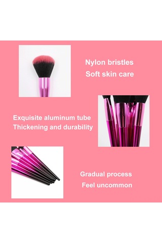 Vkemall 7 Parça Yumuşak Fırça Seti - Fondöten, Allık, Far Ve Kaş İçin Profesyonel Makyaj Fırçaları