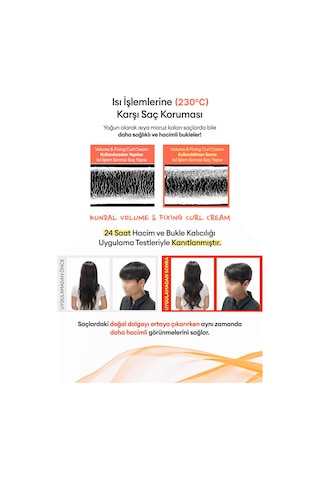 Bukle Belirginleştirici Durulanmayan Saç Kremi Kundal Volume & Fixing Curl Cream Wedding Bouquet