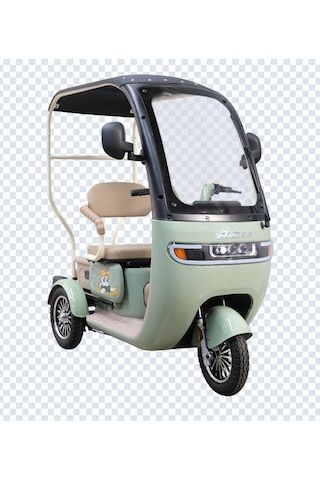 Arora Rüzgar Pro 650 W 60 V 20 AH 3 Tekerlekli Elektrikli Motosiklet Yeşil