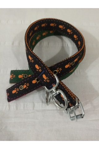 Kozaklı Köpek Tasması Çok Renkli 55-60 CM 3 CM Çok Renkli